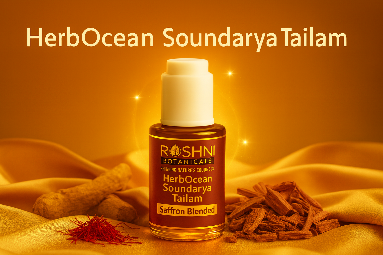 Soundarya Tailam: Ayurvedic Skin Repair Oil for Wrinkles & Firmness